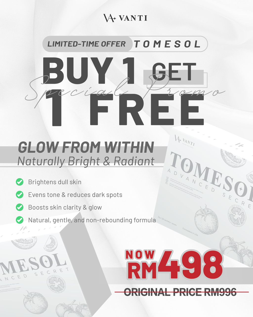 Tomesol (Buy 1 Free 1) Limited Offer Promotion !!!